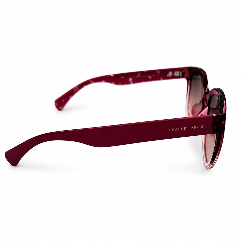 Draper James sunglasses in a blush-to-burgundy gradient with floral-print - Picture 7 of 10